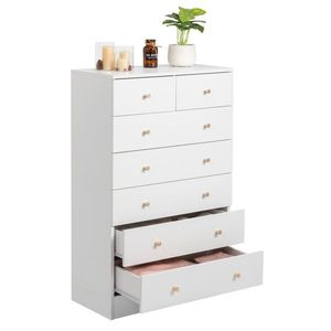 Comò Europeo Bianco a 7 Cassetti Estensibile per Arredamento Casa - Product Image 4