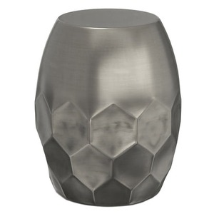 Table basse en métal texturé moderne de style fonderie, design contemporain, meuble décoratif pour salon - Product Image 6