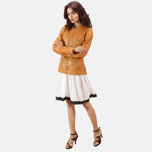 Blouson Moto Femme en Similicuir avec Doublure en Fausse Fourrure, Manches Longues, Sur Mesure, Tissé, Respirant, Imperméable, Séchage Rapide, Fermeture Éclair - Product Image 1