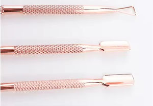 Empujador de Cutículas 1PC de Acero Inoxidable Certificado, Doble Cara, Reutilizable, Cuchara para Manicura, Removedor de Cutículas, Cuidado de Cutículas, Empujador de Piel Muerta - Product Image 3