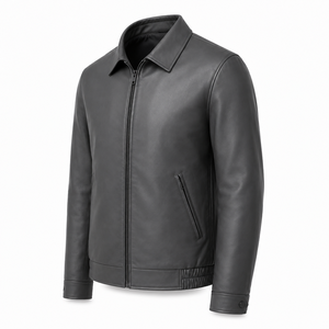 Chaqueta de Motociclista de Cuero Genuino Personalizada con Logotipo Frontal, de Alta Calidad, para Hombre, Invierno, Moda, Fabricante, Venta al Por Mayor - Product Image 4