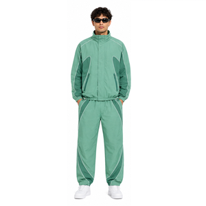 Custom Design Lightweight Nylon Tracksuit for <b>Men</b> Outdoor Sports <b>Jacket</b> and Pants Factory Wholesale OEM ODM <b>Men</b> Nylon Tracksuit - Product Image 4