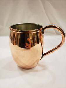 Mug Moscow Mule classique en cuivre avec poignée, idéal pour la maison et la cuisine – Tasse et mug à eau en cuivre en promotion - Product Image 6