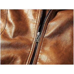 Chaquetas de Cuero de Primera Calidad para Hombre, Color Negro, Chaqueta de Cuero para Hombre de Manga Larga, Producto de Cuero Genuino para Hombre 2026 - Product Image 4