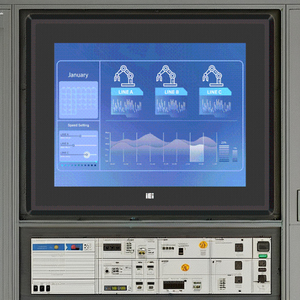 IEI 12 Inch Fanless Heavy Industrial All-In-One <strong>Computer</strong> Intel Celeron J6412 Processor Gloved Wet Hand Operation_PPC2-C12-EHL - Product Image 1