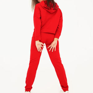 Nouveau style de survêtement pour femmes, de la meilleure qualité, à capuche, uni, 100% coton, respirant, confortable et élégant. - Product Image 5