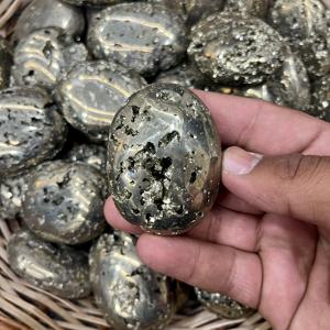 Piedra de Pirita Natural Druzy de Alta Calidad, Pulida, para Sanación con Cristales, Reiki, Feng Shui, Piedra de la Abundancia, Decoración del Hogar con Temática de Amor - Product Image 2