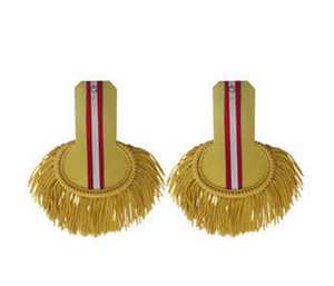 Epaulettes Vintage Dorados Bordados con Flecos de Hilo Metálico, Sin Correa, para Coser, Decoración de Uniformes, Logotipo Personalizable - Product Image 3