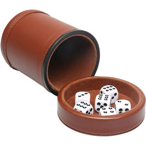 Gobelet à dés de jeu en cuir pour fêtes, bars, jeux de devinettes et usage occasionnel - Product Image 1