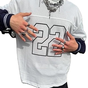New Style Knitted Solid Short-sleeved Sporty Trendy <b>Extra</b>-<b>large</b> Loose Fit European-style Formal T-shirt - Product Image 1