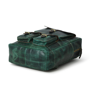 Mochila de Cuero Genuino Personalizada de Lujo para Hombre, Mochila para Portátil, Bolsa de Viaje Impermeable, Mochilas de Cuero Real Duraderas LBK-0128 - Product Image 3