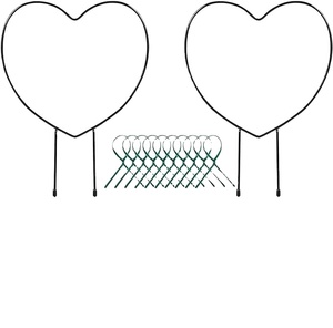 Treillis de jardin Meatal noir pour plantes grimpantes plante de vigne sans rouille plantes en pot décoratives en métal escalade - Product Image 1