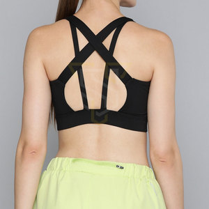 Sujetador deportivo cómodo para mujer de talla grande disponible en stock. Sujetador deportivo para mujer para gimnasio y fitness. - Product Image 2