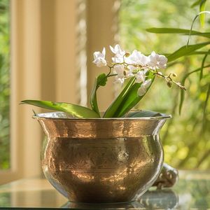 Rustic Brass <b>Vase</b> With Traditional Shape Small Brass <b>Vase</b> For Tabletop Decor Beautiful Design For Room Decoration - Product Image 6