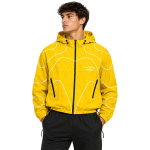 Outdoor Performance Windbreaker <b>Jacket</b> Breathable Waterproof <b>Lightweight</b> Hooded Hiking <b>Running</b> Cycling Sportswear <b>Jacket</b> Custom - Product Image 1