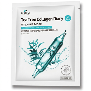 BIAIfekt Tea <b>Tree</b> Collagen Diary Ampoule Mask <b>Face</b> 30 Days Cell Pore Acne Care Moisturizer Whitening Anti-Aging Exfoliator - Product Image 1