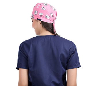 Unisex Cotton Scrub Cap Twill Fabric Needle Detection Medical Surgical Nurse Hat Adjustable Hospital Headwear Custom Uniform - Product Image 1