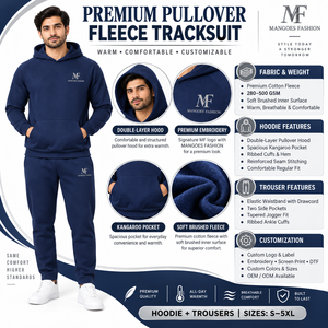 Conjunto de Sudadera con Capucha y Pantalones Deportivos Personalizados, 100% Algodón, Transpirables, Ecológicos, de Secado Rápido, para Verano, Diseño Simple, Peso Medio, para Hombre - Product Image 6