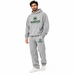Ensemble de survêtement streetwear en molleton doux en mélange de coton, haut à capuche et bas de jogging, écologique, chaud, pour l'hiver, sportswear, détente, gym, décontracté - Product Image 2
