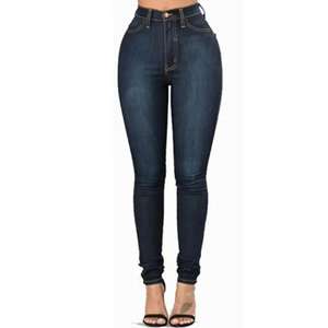 Jeans de Mezclilla Rectos Casuales para Mujer, Cintura Media, Desgastados y Rotos, 100% Algodón - Product Image 2