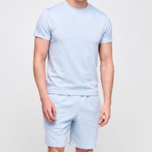Men <b>Twin</b> <b>Set</b> Short Sleeve T Shirt and Shorts Casual Summer Sportswear Two Piece Outfit Custom OEM ODM Wholesale Clothing <b>Set</b> New - Product Image 1