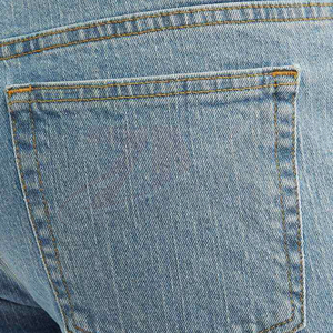 Pantalones Cortos de Mezclilla para Hombre, Lavado Claro, Cintura Media, Pierna Recta, Casuales, de Verano, Algodón Transpirable, Ropa de Moda de Alta Calidad, Venta al Por Mayor - Product Image 5