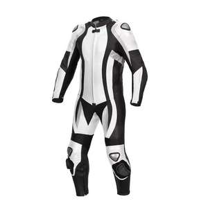 Traje de Motocicleta de Cuero para Hombre, de Alta Calidad, Jersey de Carreras, Equipo de Motociclismo, Protección Completa, Transpirable, Impermeable, con Armadura - Product Image 3