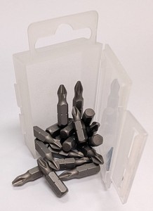 Embouts de tournevis Phillips RALTER PH2 25mm 20 pièces Finition sablée Manche S2 Taïwan DIY OEM avec boîte en PP - Product Image 4