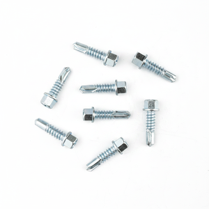 Custom Length 13mm-150mm Hex Head Self-Drilling <b>Screws</b> - Zinc Coated Carbon Steel C1022A - Product Image 1