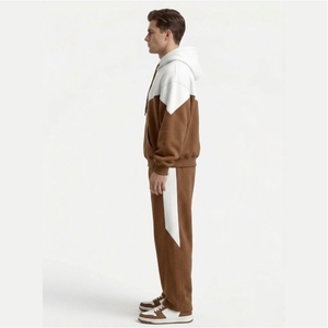 Survêtement en molleton de coton lourd personnalisé |   Ensemble sweat à capuche oversize à épaules tombantes et pantalon de jogging large - Product Image 4