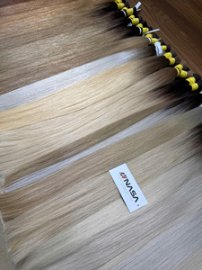 Prix usine : Cheveux humains naturels vierges 100% authentiques, qualité supérieure, blond clair, en vrac, machine-tissés, origine Vietnam, marque NASA HAIR VIETNAM - Product Image 2