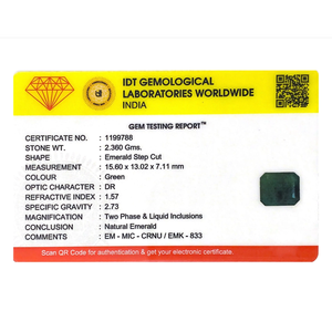 11.8 Carat Zambian Emerald Loose Gemstone Emerald Cut 8x10mm for Fine Jewelry - Product Image 4