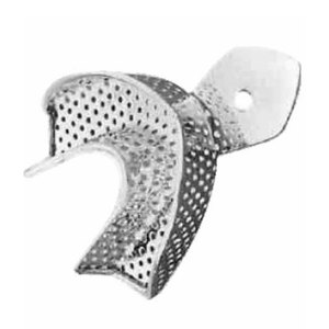 Bandeja de Impresión Dental de Calidad Premium con Borde L2 Perforado, Tamaño Inferior L, de Acero Inoxidable, Reutilizable y Autoclavable, para Ortodoncia - Product Image 4