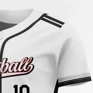Camiseta de béisbol con botones, camisetas deportivas cosidas para hombre, camiseta de béisbol personalizada para hombre, uniforme de béisbol con estampado del equipo - Product Image 6