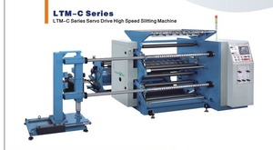 Rebobinadora Cortadora LTM C 300m/min para Conversión de Bobina a Bobina de Etiquetas de Alta Velocidad, Corte y Rebobinado, Computadora PLC HMI, Impresión - Product Image 3