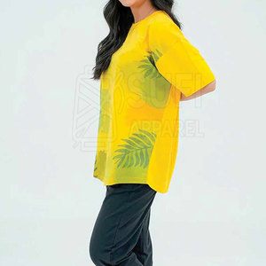 Camisetas Casuales Ligeras y Suaves para Mujer, Tallas Grandes, 100% Algodón, Transpirables, de Secado Rápido, Amigables con la Piel, MOQ Bajo - Product Image 2
