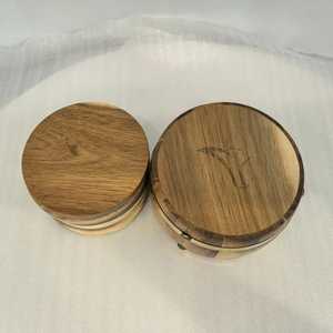 Ensemble de sous-verres en bois rustique artistique, ronds et carrés, pour boissons, tasses, thé, décoration moderne pour table à manger et salon - Product Image 1