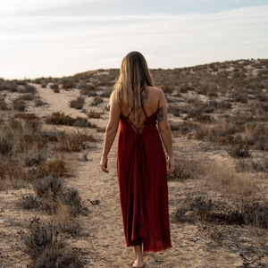 Vestido Bohemio de Algodón con Espalda Descubierta y Cuello en V para Mujer, Vestido Largo de Verano con Estampado de Bloques, Estilo Bohemio para Festivales y Playa - Product Image 3