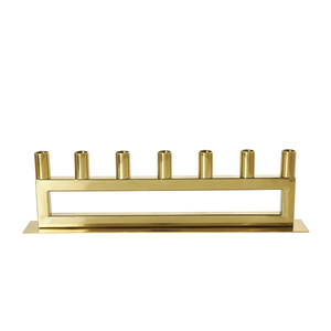 Modern Brass <b>Candle</b> Stand With Seven White <b>Candles</b> For Home Decoration At <b>Cheap</b> Price - Product Image 2