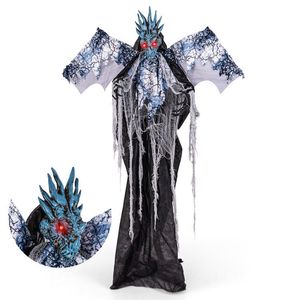 Decorazione Animatronica di Halloween da 1,8 m con Ali e Braccia Articolabili e Occhi Luminosi - Product Image 2