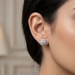 DIVYORO ROYALE CRYSTAL <b>STUDS</b> EARRING - Product Image 4