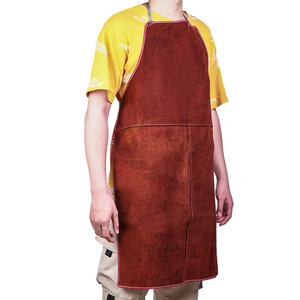 Delantal de Soldadura Eléctrico de Alta Calidad con Piernas Separadas, Cuero FR, Anti-Calor 800C, Ropa de Seguridad Contra Incendios MH-LA-817, Respirador - Product Image 4