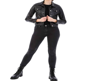 Veste en cuir pour femme automne-hiver, meilleure qualité, veste en cuir pour femme la plus vendue, prix bas, veste en cuir véritable pour femme - Product Image 4