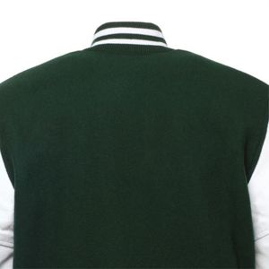Trendy Men's Wool Leather Varsity Jacket - High-Quality, Comfortable, and Perfect for Casual Wear and <b>Athletic</b> Activities - Product Image 4