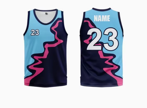 Camiseta de Baloncesto Sublimada Personalizada para Hombre, sin Mangas, Cuello en V, Absorbe la Humedad, 100% Poliéster, Uniforme de Equipo, Patrón Rojo, Negro y Gris - Product Image 3