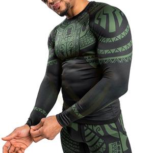 Camisetas de Compresión para Gimnasio, Manga Larga, Logotipo Personalizado, Rashguard de BJJ, Rashguard Sublimado para Hombre, MMA - Product Image 6