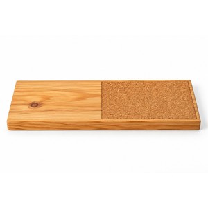 Tabla de Servir Minimalista de Pino Marítimo y Corcho al por Mayor |   Hecho a Mano en India - Product Image 1
