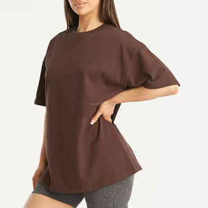 T-shirts de yoga et de fitness respirants pour femmes NOORX SPORTS - Hauts personnalisables 100% coton pour les entraînements d'hiver/d'été - Product Image 2
