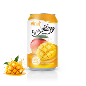 Agua de Mango con Gas, Botella PET de 500ml, Distribuidor Mayorista de la Marca VINUT, Bebida de Jugo de Mango, Bebida de Frutas con Gas - Product Image 1