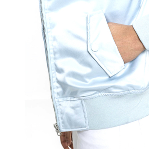 Customized High Quality Women's <b>Quilted</b> Knitted Bomber Jacket with Rivet Detail Plain Dyed Cotton Filling Material OEM Service - Product Image 6